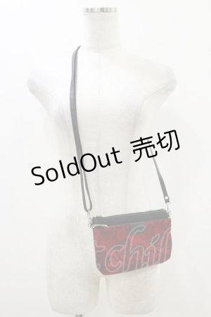 画像: Qutie Frash / ショルダーミニBAG  黒×赤 H-25-10-26-005-QU-BG-KB-ZH