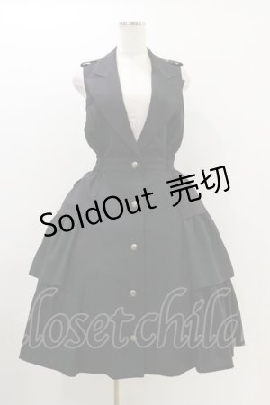 画像: MIHO MATSUDA / ジャンパードレス・シェング  ブラック H-25-10-26-007-GO-OP-KB-ZH