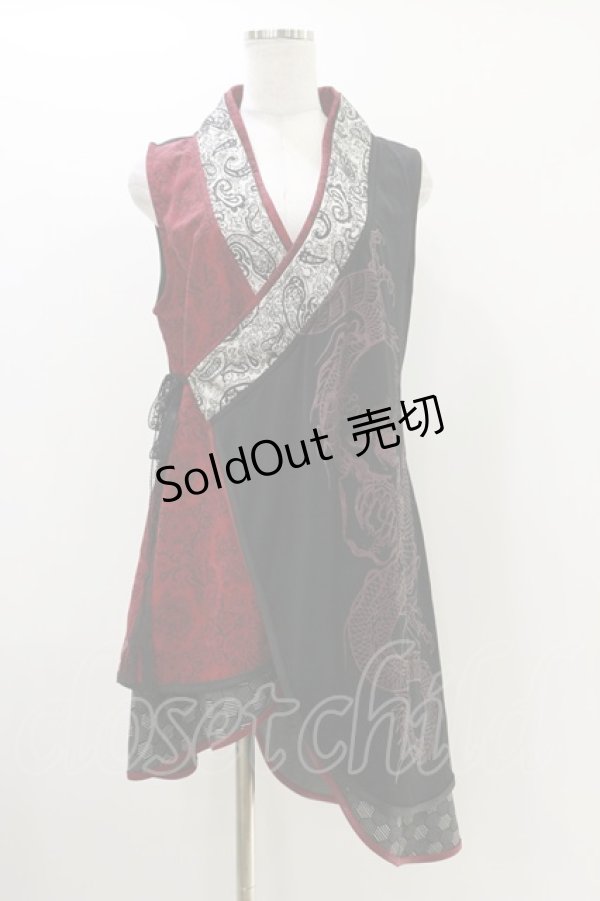 画像1: Qutie Frash / 2022-黒炎-インナーチュニック  黒 H-25-10-26-008-QU-TO-KB-ZH (1)