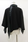 画像2: Qutie Frash / 2023-宵鶴-ポンチョ  黒 H-25-10-26-009-QU-JA-KB-ZH (2)