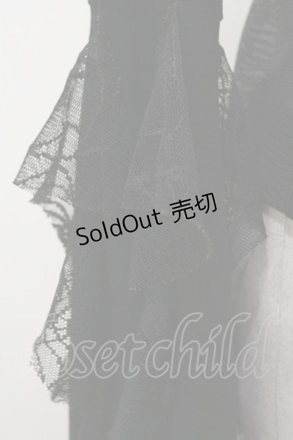 画像3: Qutie Frash / 編上チュールトップス  黒 H-25-10-26-014-QU-TO-KB-ZH (3)