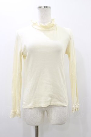 画像: MILK / フリルハイネックtops  アイボリー H-25-10-26-023-ML-TO-KB-ZH