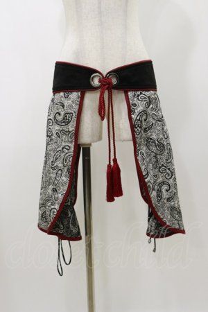 画像: Qutie Frash / 2022-黒炎-ラップスカート  黒 H-25-10-26-026-QU-JA-KB-ZH