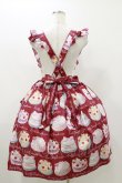 画像2: Emily Temple cute / Decoration CAKEエプロン風ワンピース  レッド H-25-10-26-031-ET-OP-KB-ZH (2)