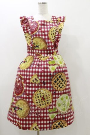 画像: MILK / タルトエプロンドレス  ベリーギンガム H-25-10-26-032-ML-OP-KB-ZH