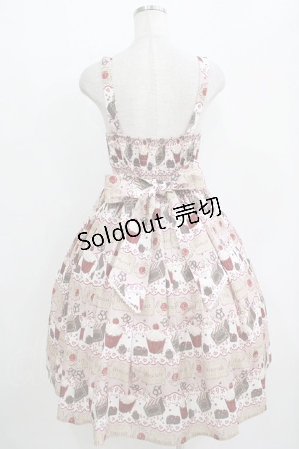 画像3: axes femme kawaii / お菓子柄ジャンパースカート M ピンク H-25-10-27-003-AX-OP-NS-ZH (3)