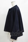 画像2: Jane Marple Dans Le Salon / Lambs wool saxony cape jacket  ネイビー H-25-10-27-032-JM-JA-KB-ZH (2)