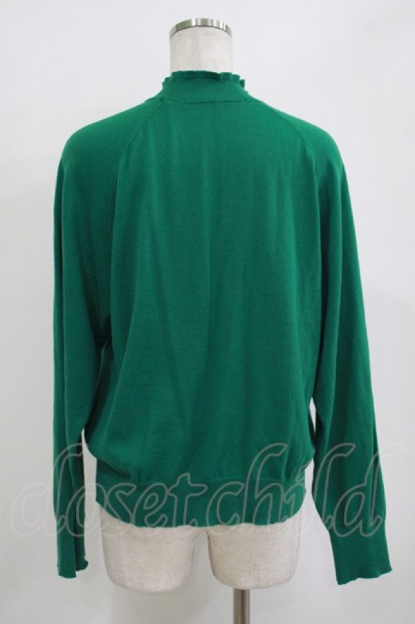 画像3: Jane Marple Dans Le Salon / Cotton-cashmere turtleneck sweater  グリーン H-25-10-27-035-JM-TO-KB-ZH (3)