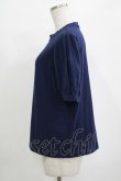 画像2: Jane Marple / Tulle Frill Puffy Sleeve Pullover  ネイビー H-25-10-27-037-JM-TO-KB-ZH (2)