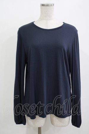 画像: Jane Marple Dans Le Salon / シフォン天竺プルオーバー  ネイビー H-25-10-27-041-JM-TO-KB-ZH