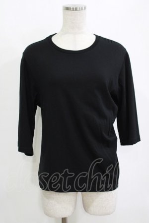 画像: Jane Marple Dans Le Salon / ドレープヘムティーシャツ  ブラック H-25-10-27-042-JM-TO-KB-ZH