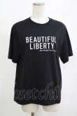 画像1: Jane Marple Dans Le Salon / Theme logo T-shirt  ブラック H-25-10-27-044-JM-TO-KB-ZH (1)