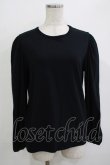 画像1: Jane Marple Dans Le Salon / Puffy sleeve pullover  ブラック H-25-10-27-046-JM-TO-KB-ZH (1)