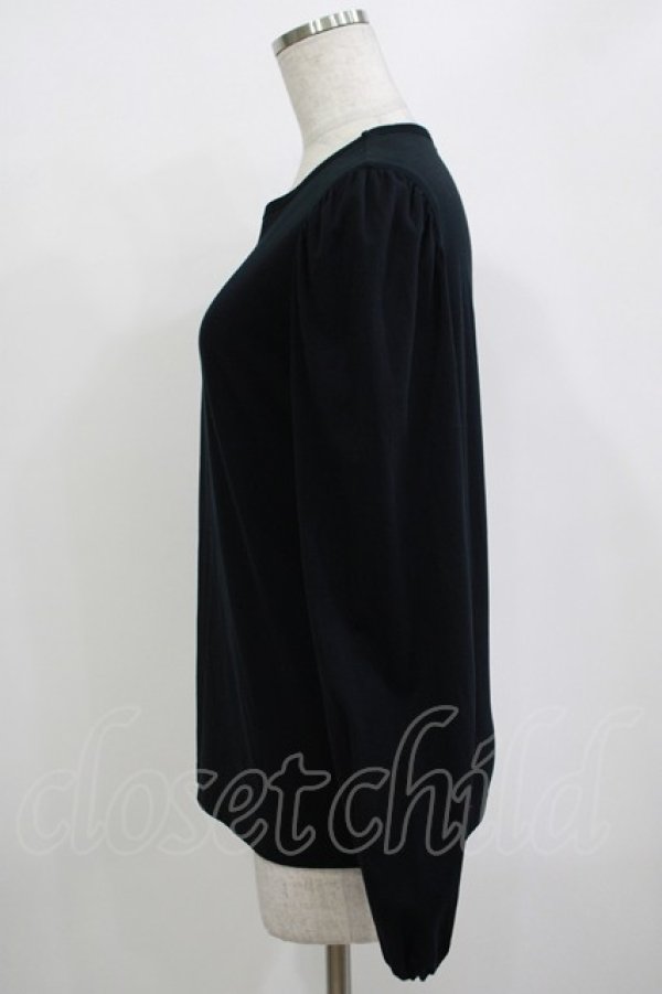 画像2: Jane Marple Dans Le Salon / Puffy sleeve pullover  ブラック H-25-10-27-046-JM-TO-KB-ZH (2)