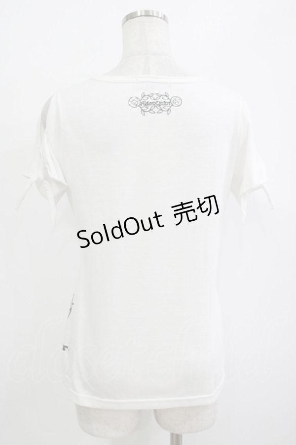 画像3: 【SALE】ALGONQUINS / プリント半袖カットソー F 白 H-25-10-27-049-AL-TO-KB-ZT220 (3)
