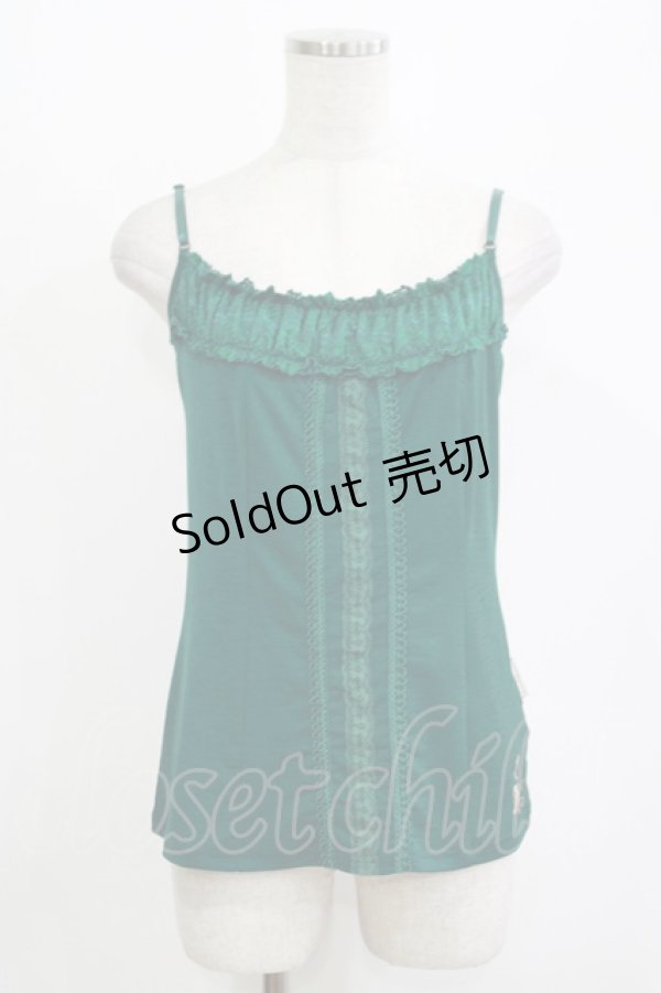 画像1: Rozen Kavalier / レースキャミソール  緑 H-25-10-27-051-OO-TO-KB-ZH (1)
