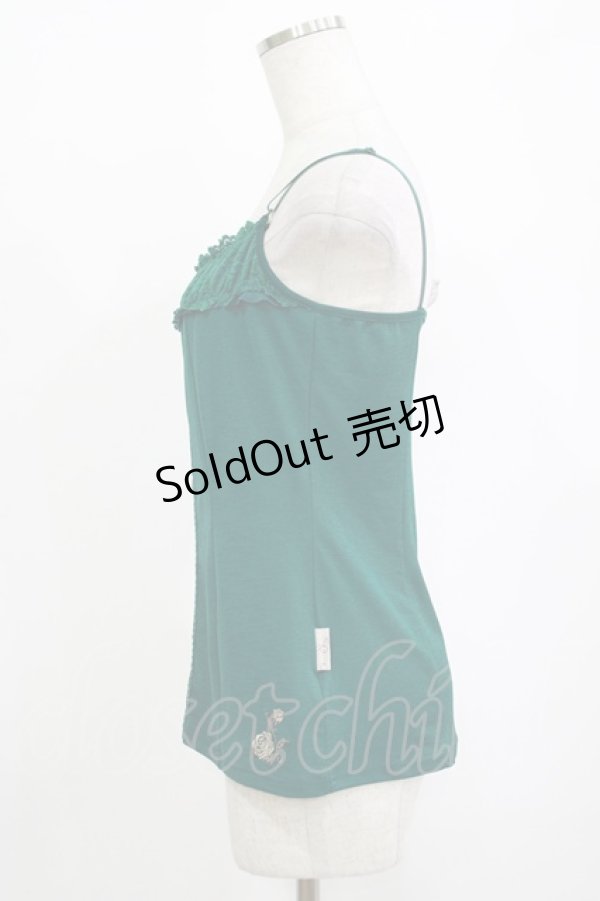 画像2: Rozen Kavalier / レースキャミソール  緑 H-25-10-27-051-OO-TO-KB-ZH (2)