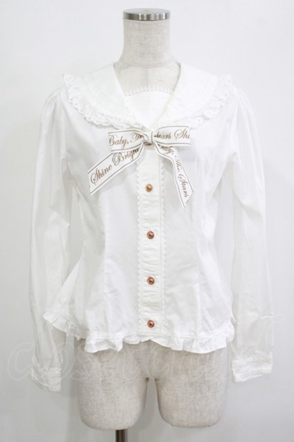画像1: BABY,THE STARS SHINE BRIGHT / Best Wishesセーラーブラウス Free オフ H-25-10-27-054-BA-BL-NS-ZH (1)