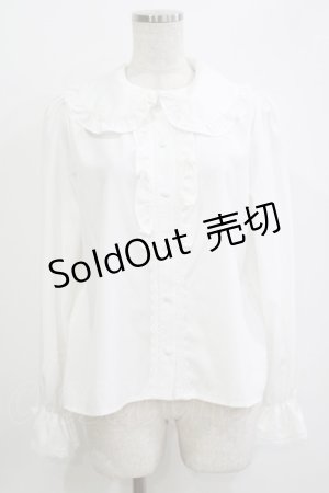 画像: m petit by misako / AM マルエリフリルブラウス M オフ H-25-10-27-060-LO-BL-NS-ZH