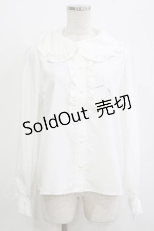 画像: m petit by misako / AM マルエリフリルブラウス M オフ H-25-10-27-061-LO-BL-NS-ZH