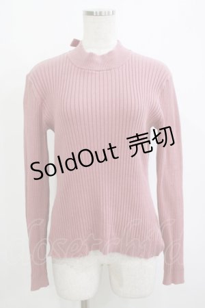 画像: F&A / バックリボンリブニットプルオーバー Free ピンク H-25-10-27-067-LO-TO-NS-ZH