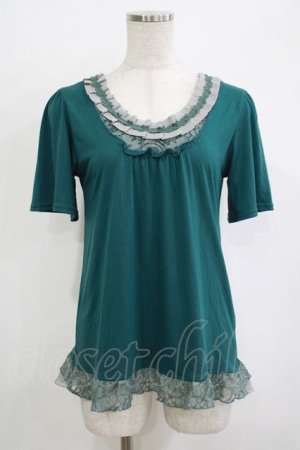 画像: axes femme / バッグリボンカットソー M グリーン H-25-10-27-068-AX-TO-YZ-ZH