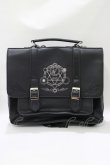 画像2: Amavel / 古の魔術書サッチェルバッグ  ブラック H-25-10-27-069-CA-BG-NS-ZH (2)
