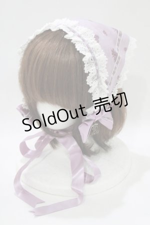 画像: ALICE and the PIRATES / 秘密の冒険と幸せのワイナリー柄バブーシュカ  ラベンダー H-25-10-27-074-PA-AC-NS-ZH