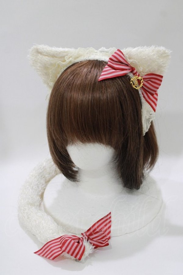 画像1: BABY,THE STARS SHINE BRIGHT / Le petit chat blanc セット(みみとしっぽ)  オフ H-25-10-27-078-BA-ZA-NS-ZH (1)