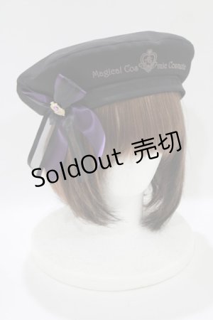 画像: Amavel / Magical Cosmic Cosmetic ベレー帽  ブラック H-25-10-27-079-CA-AC-NS-ZH