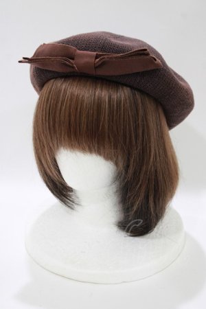 画像: m petit by misako / AMリボンサーモベレー  ブラウン H-25-10-27-081-LO-AC-NS-ZH