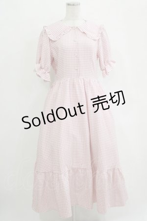 画像: m petit by misako / AM*ギンガムCHKワンピース M ピンク H-25-10-27-009-LO-OP-NS-ZH