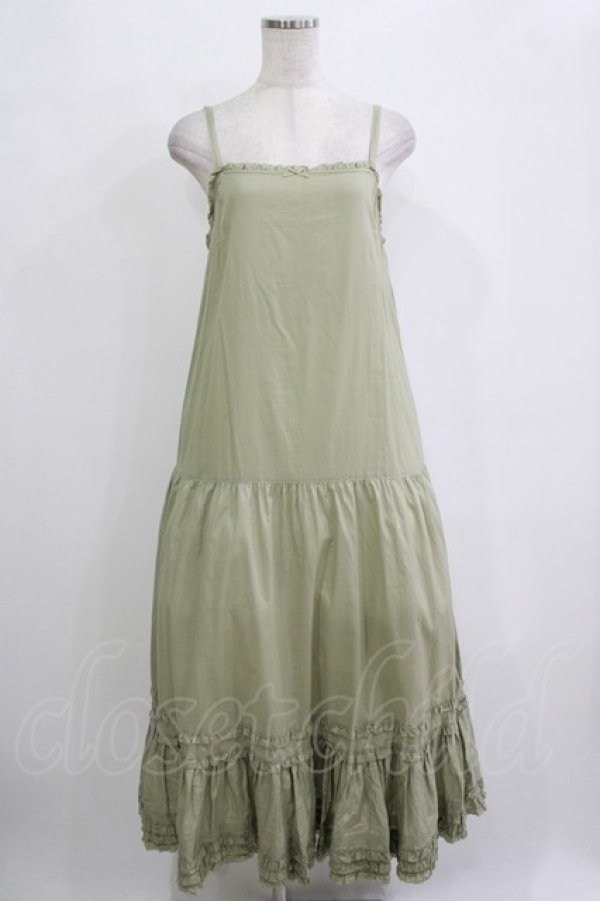 画像1: PINK HOUSE / ローンキャミソールワンピース Free グリーン H-25-10-27-016-LO-OP-NS-ZH (1)