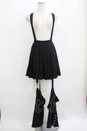 画像: Amavel / Rockin' Girl レッグカバー付きスカパン Free ブラック H-25-10-27-020-CA-SK-NS-ZH