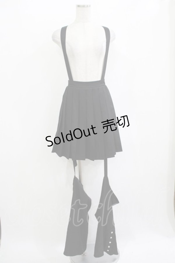 画像1: Amavel / Rockin' Girl レッグカバー付きスカパン Free ブラック H-25-10-27-020-CA-SK-NS-ZH (1)