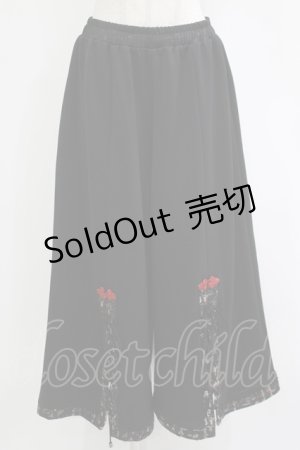 画像: Qutie Frash / プレミアム龍虎ワイドパンツ  黒 H-25-10-27-023-QU-PA-KB-ZH