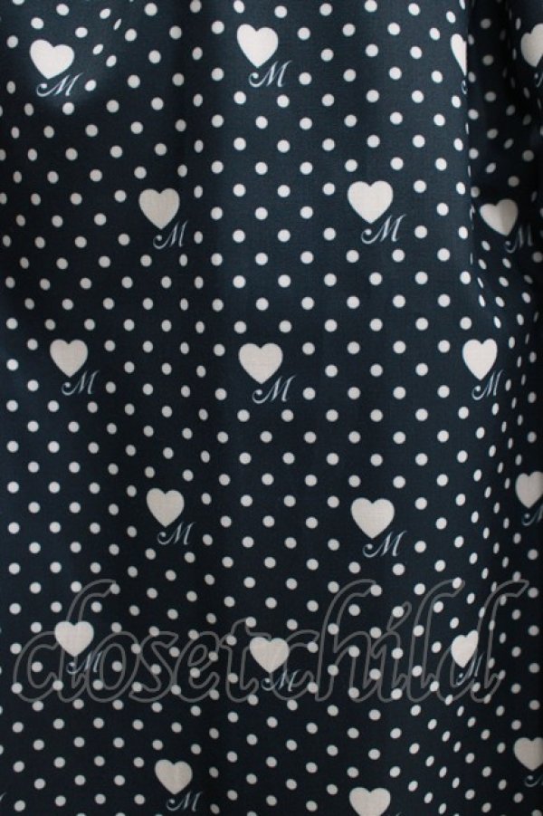 画像4: Melody BasKet / Little dot heartワンピース M ネイビー H-25-10-28-026-LO-OP-KB-ZH (4)