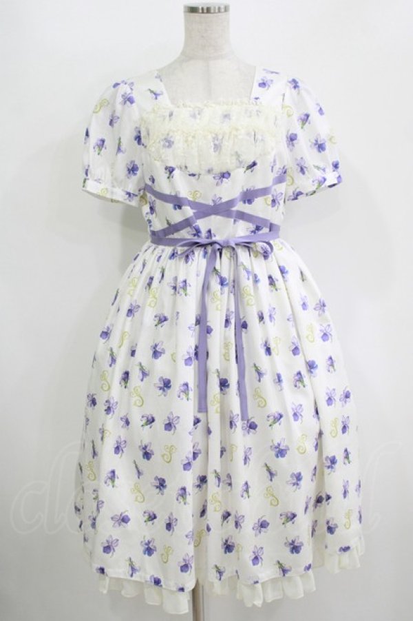 画像1: SUBLIMA / 「SUMIRE」ワンピース M ホワイト H-25-10-28-029-GO-OP-KB-ZH (1)