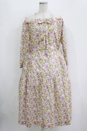 画像: Jane Marple Dans Le Salon / Gouache gardenのタブリエドレス  アイボリー H-25-10-28-030-JM-OP-KB-ZH