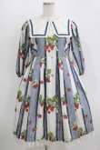 画像1: Melody BasKet / Stripe strawberryワンピース  ネイビー H-25-10-28-031-LO-OP-KB-ZT191 (1)