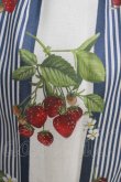画像4: Melody BasKet / Stripe strawberryワンピース  ネイビー H-25-10-28-031-LO-OP-KB-ZT191 (4)