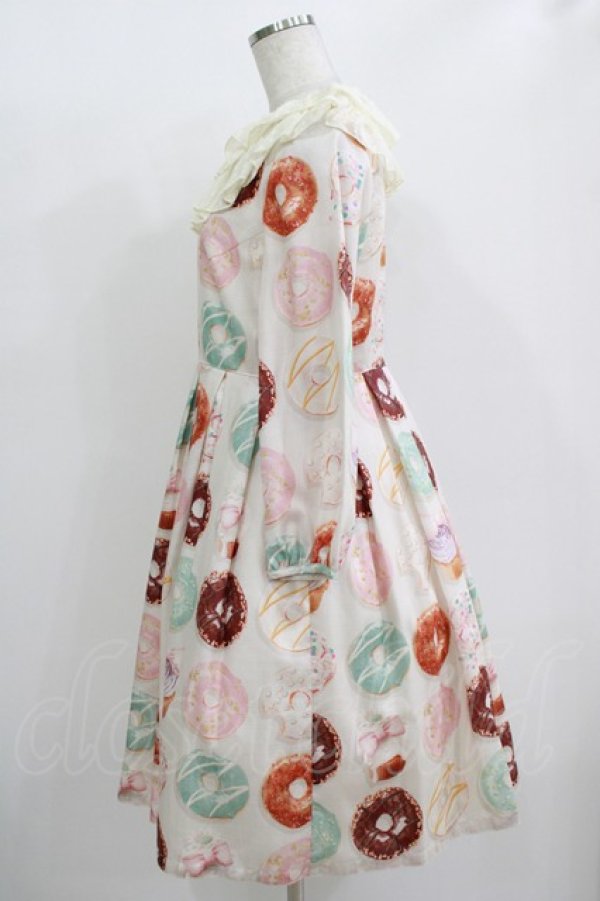 画像2: Leur Getter / Pastel Donuts袖付きワンピース M グレー H-25-10-28-035-LU-OP-KB-ZH (2)