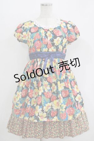 画像: 【SALE】Shirley Temple / LIBERTY FABRICワンピース 160 ブラック H-25-10-28-036-ET-OP-KB-ZT075