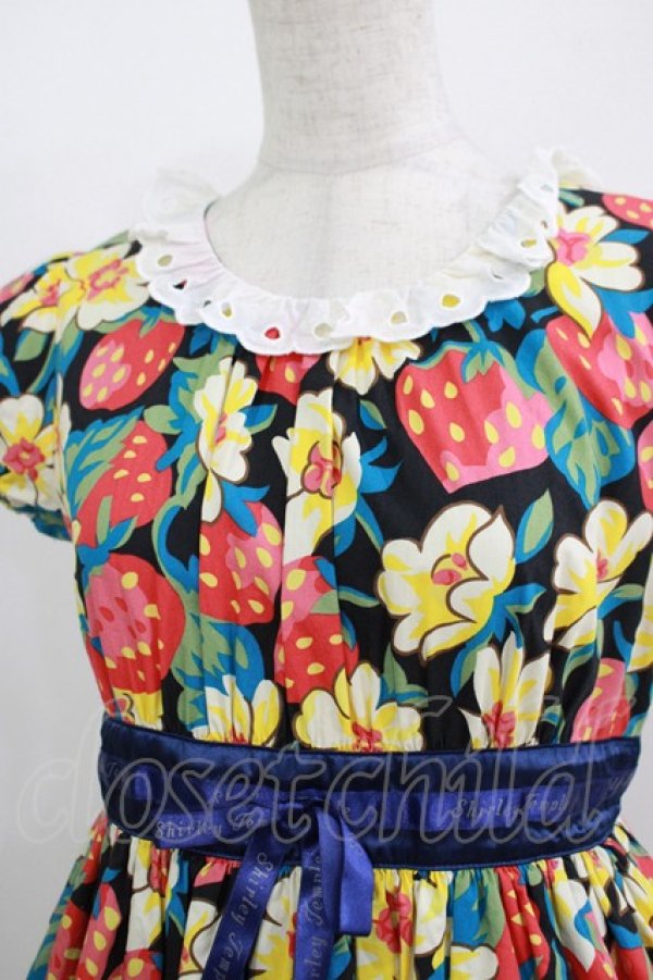 画像4: Shirley Temple / LIBERTY FABRICワンピース 160 ブラック H-25-10-28-036-ET-OP-KB-ZH (4)