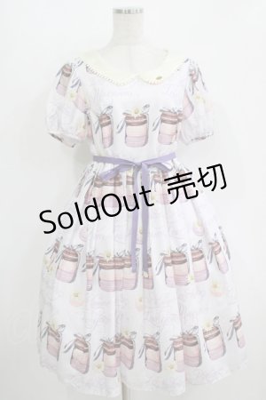 画像: Leur Getter / Daisy Macaron袖付きワンピース M ラベンダー H-25-10-28-041-LU-OP-KB-ZH