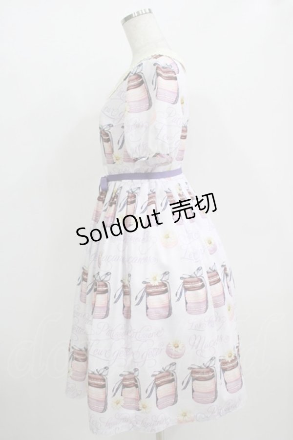 画像2: Leur Getter / Daisy Macaron袖付きワンピース M ラベンダー H-25-10-28-041-LU-OP-KB-ZH (2)