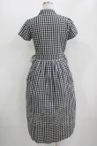 画像3: merry jenny / ギンガムシャツワンピース  黒 H-25-10-28-044-LO-OP-KB-ZH (3)