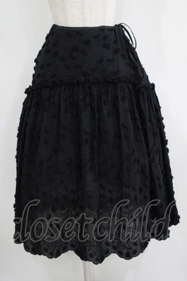 画像1: Jane Marple / Cut flower lace dress skirt  ブラック H-25-10-28-049-JM-SK-KB-ZH (1)