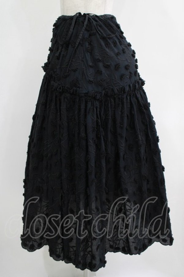 画像2: Jane Marple / Cut flower lace dress skirt  ブラック H-25-10-28-049-JM-SK-KB-ZH (2)