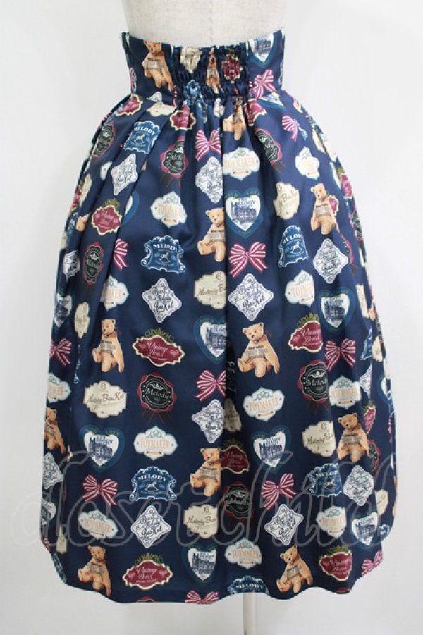画像3: Melody BasKet / Bear labelスカート M ネイビー H-25-10-28-050-LO-SK-KB-ZH (3)